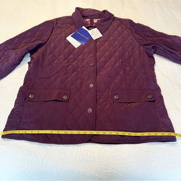 Susan Graver Reversible Purple Floral Quilted Rain Jacket NWT - 1X - Picture 11 of 14
